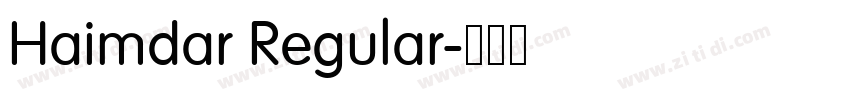 Haimdar Regular字体转换 Haimdar Regular字体转换